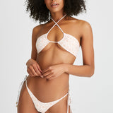 String bikini made from recycled materials 