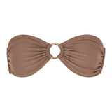 LUNA | Bandeau Bikini Top | Chocolate