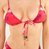 LILA | Tie Front Bikini Top | Acapulco Print