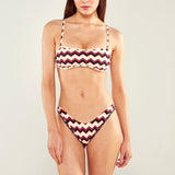 SERENA | Bralette Bikini Top | Ziggy Print