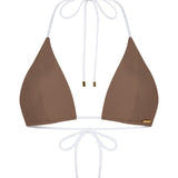 ALBA | Triangle Bikini Top | Chocolate Mix