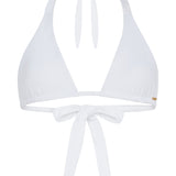 KIKI | Halter Bikini Top | Pearl White